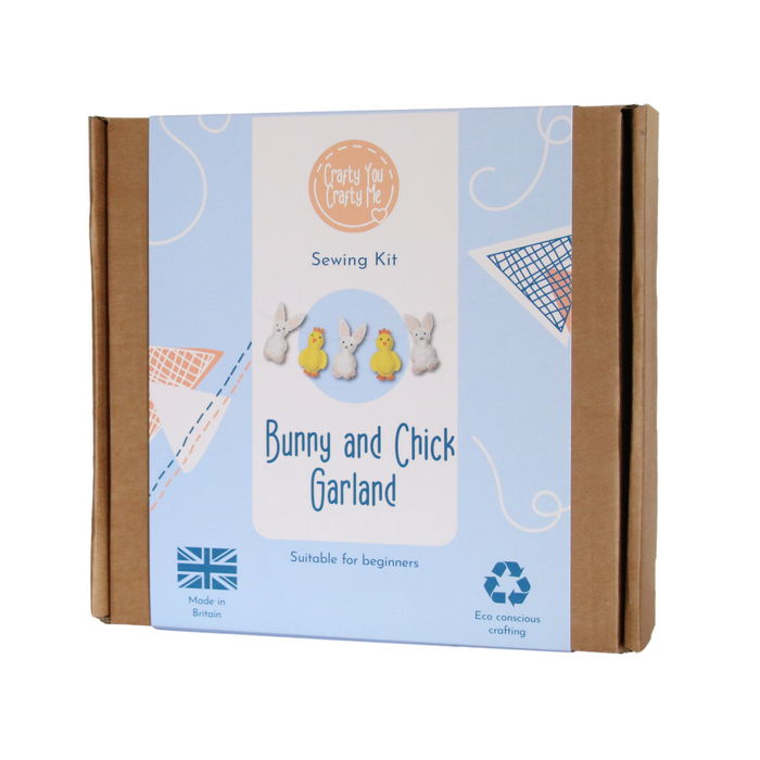 Bunny and Chick Felt Garland Kit